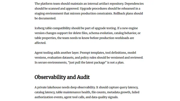 Designing Private, Air-Gapped Data Lakehouses: Scaling Iceberg in Highly Secure, On-Premises Clouds