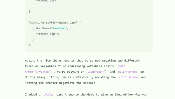 Inverted themes with light-dark()
