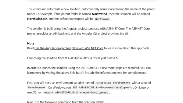 Clean Architecture with .NET Core: Getting Started