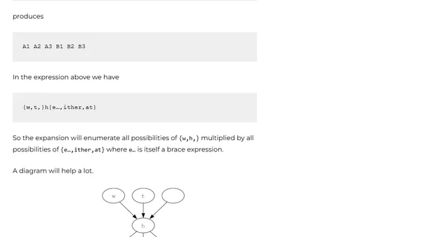 Brace expansion tree