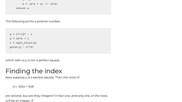 Testing pentagonal numbers