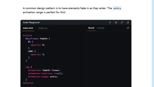 Scroll-Driven Animations