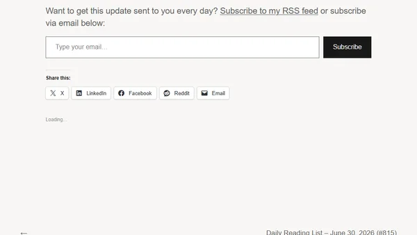 Daily Reading List – July 1, 2026 (#816)