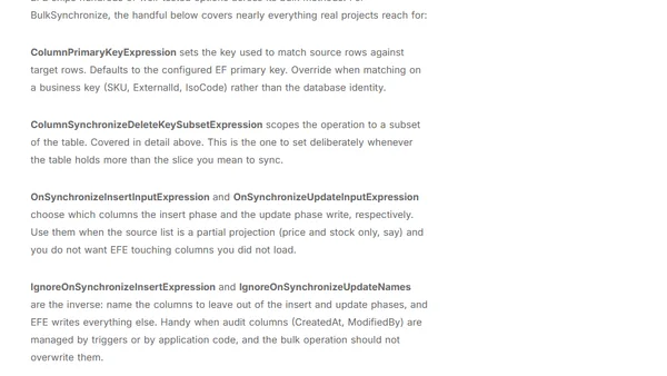 BulkSynchronize in EF Core: Mirror Your Data in One Operation