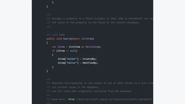 Extending the LINQ to SharePoint context to allow additional fields and properties in your queries