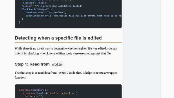 Creating a VS Code agent hook to respond to file changes