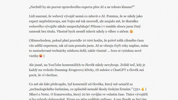 Z webového vývojáře expertním šarlatánem za den