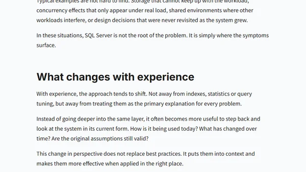 Why SQL Server performance tuning often fails in real environments