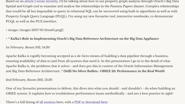 Rittman Mead at BIWA Summit 2017