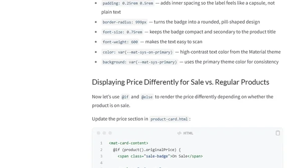 Modern Angular 12: Conditional Rendering with @if and @else