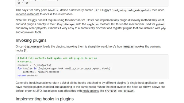 Plugins case study: Pluggy