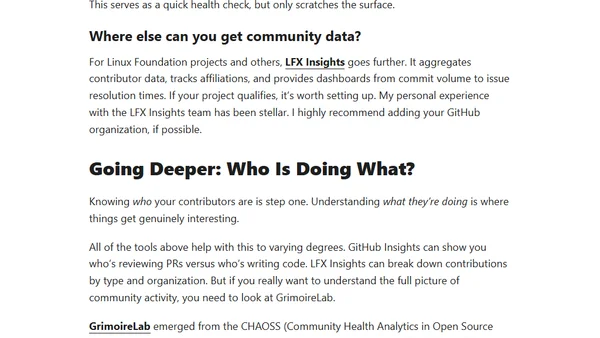 OSPO Notes: How to find your community