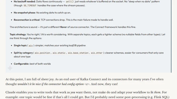 Look Ma, I made a JAR! (Building a connector for Kafka Connect without knowing Java)