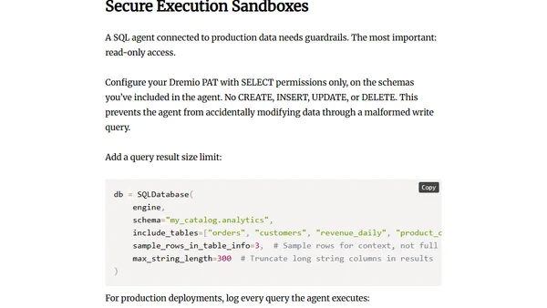 Building a Custom Agentic Analytics System: Python, LangChain, and SQL Data Lakes