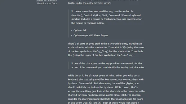 ★ Modifier Key Order for Keyboard Shortcuts