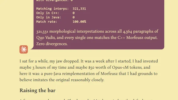 Translating non-trivial codebases with Claude