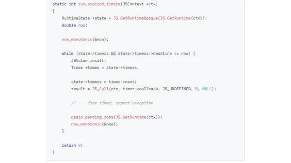 Building a Runtime with QuickJS
