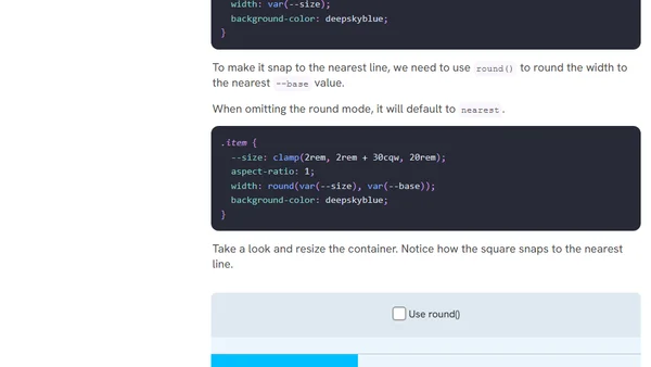 Better fluid sizing with round()