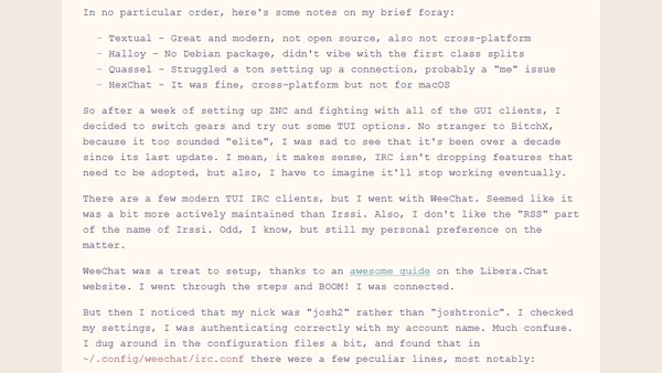 WeeChat Using Wrong Nick After SASL Auth