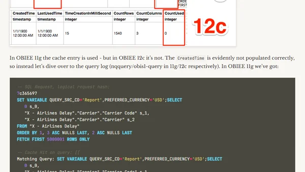 Changes in BI Server Cache Behaviour in OBIEE 12c : OBIS_REFRESH_CACHE