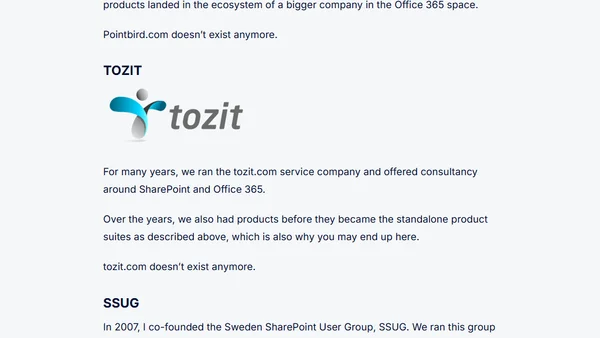 The product or service you tried to reach has been discontinued.