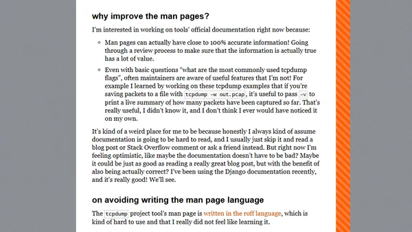 Examples for the tcpdump and dig man pages