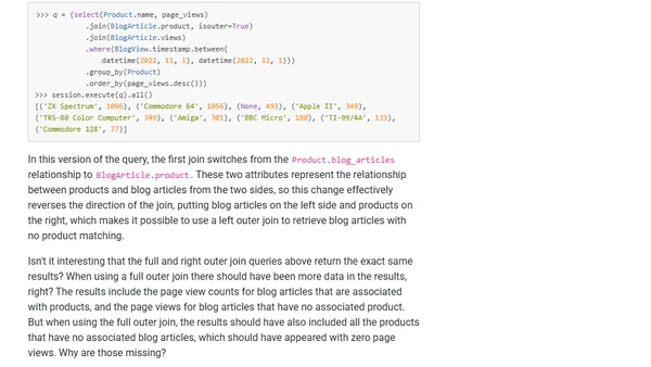 SQLAlchemy 2 In Practice - Chapter 6: A Page Analytics Solution