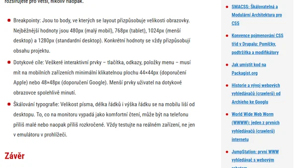 Pravidla webového designu pro grafiky