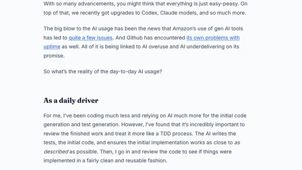 An Honest Opinion on the State of Code Gen AI, Spring 2026 Edition