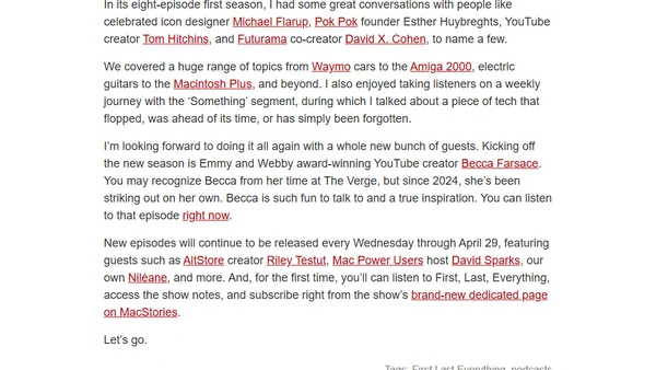 First, Last, Everything Season Two Launches Today