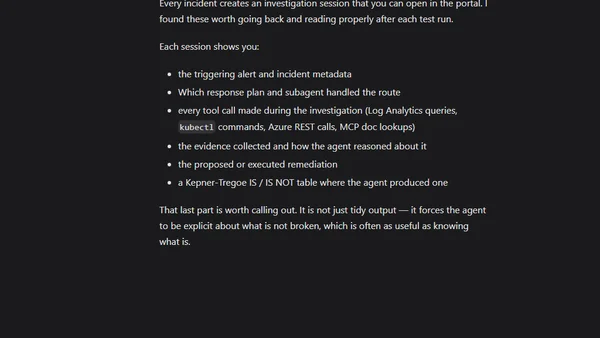 Running Azure SRE Agent for AKS and Drasi Operations
