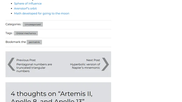 Artemis II, Apollo 8, and Apollo 13