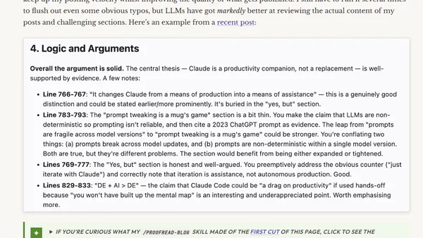 How I do, and don't, use AI on this blog