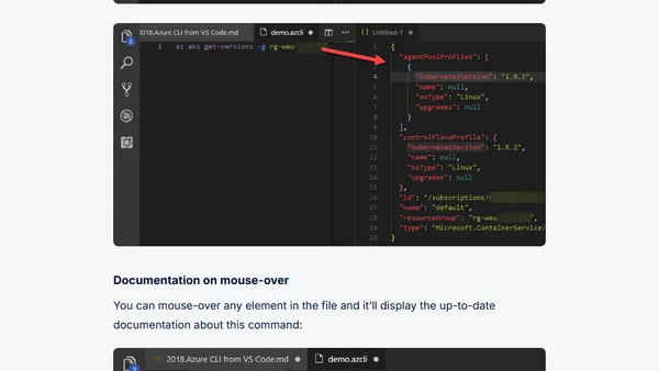 Azure Tip: Installing and using the Azure CLI in Visual Studio Code