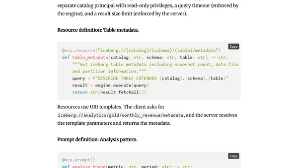 Implementing MCP in the Lakehouse