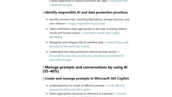 AB-730: AI Business Professional Study Guide