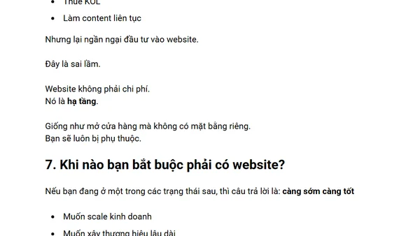Sự Thật Về Việc Kinh Doanh Không Website Trong Thời Đại Số
