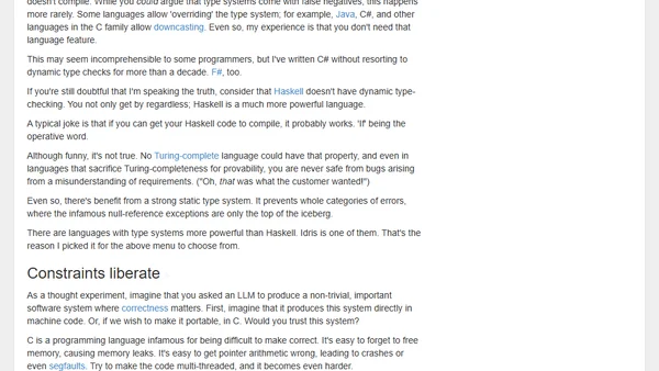 Programming languages for AI