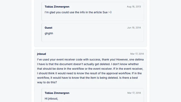 Starting a SharePoint workflow from code (Event Receiver)