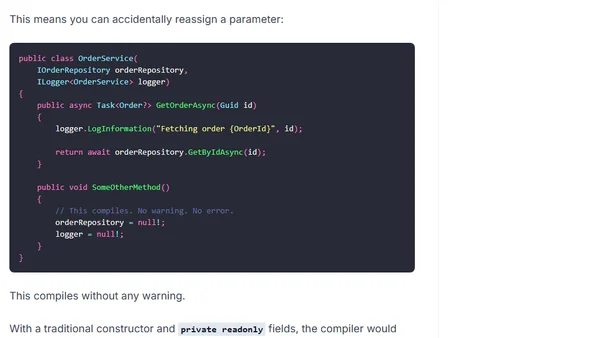 Why I Switched to Primary Constructors for DI in C#