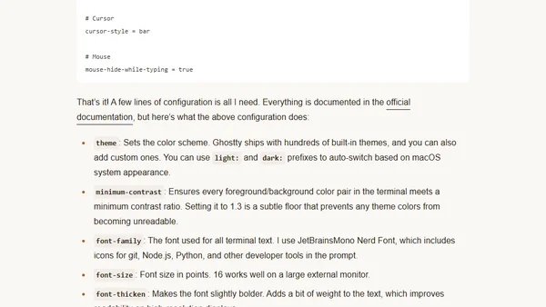 Using Ghostty for the first time