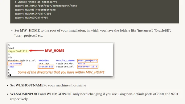 Scripted OBI 11g Linux startup/shutdown