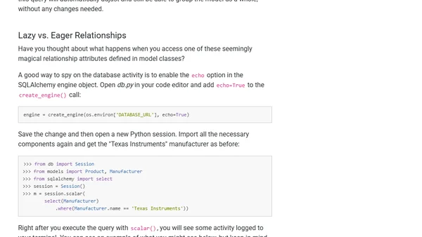 SQLAlchemy 2 In Practice - Chapter 3 - One-To-Many Relationships