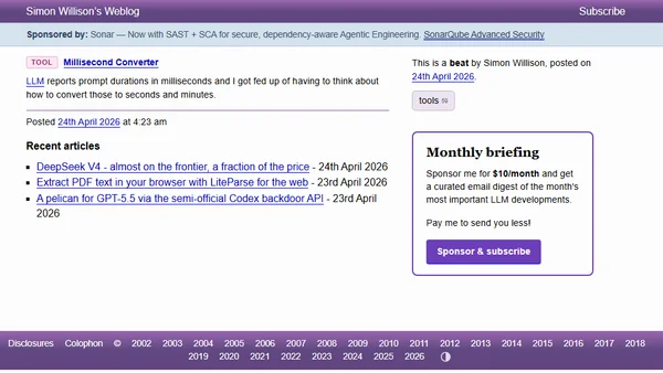 Millisecond Converter