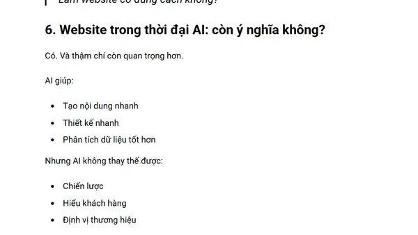 Bạn Có Thực Sự Cần Một Website Trong 2026?