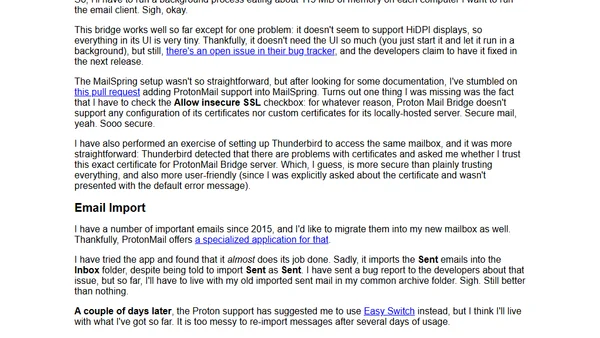 My Migration to ProtonMail