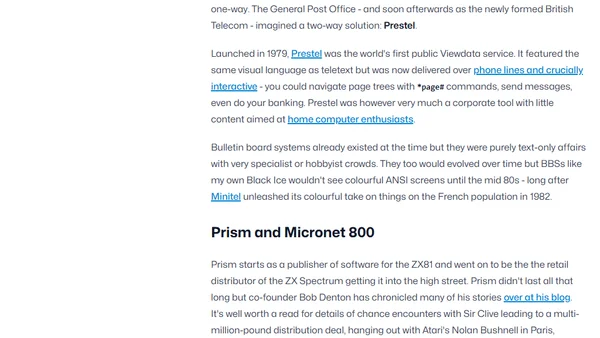 VTX5000: Part 1 - Prism, Prestel and Teletext