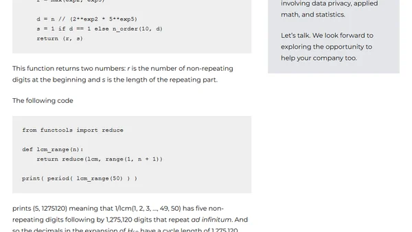 When will the decimals in a/b repeat?
