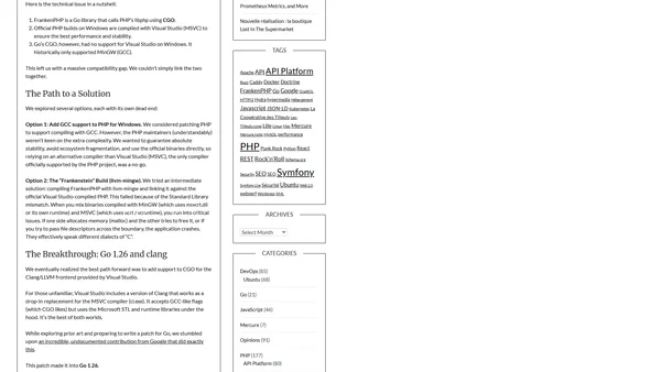 Windows Support for FrankenPHP: It’s Finally Alive!