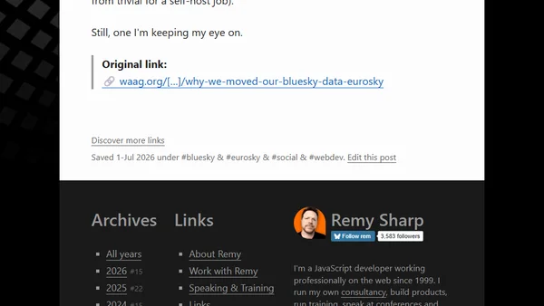 Why we moved our Bluesky data to Eurosky [link]
